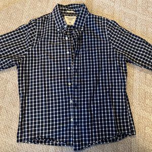 Abercrombie A&F mens Blue & White Stripe (XXL) muscle-fit button-down was $68.00